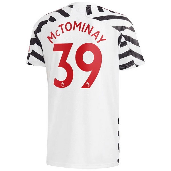 Camiseta Manchester United NO.39 McTominay Replica Tercera Ropa 2020/21 Blanco